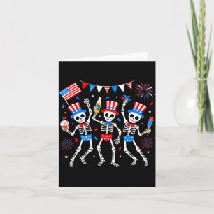 Dansend skelet 4 juli Amerika Amerikaans Kaart