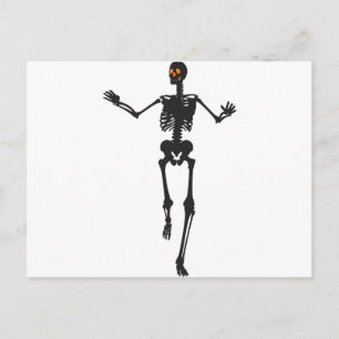 Dansend-skelet Briefkaart