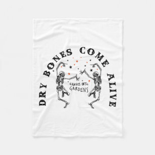 Dansend Skelet Droge Botten komen tot leven Bijbel Fleece Deken