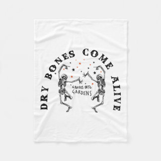 Dansend Skelet Droge Botten komen tot leven Bijbel Fleece Deken