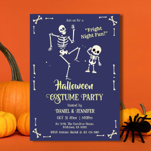 Dansend Skelet Halloween Kostuum Feest Verschrikki Kaart