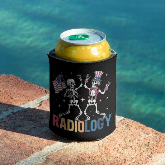 Dansend Skelet Radiologie X-ray Tech Patriottisch Blikjeskoeler (Insitu Zwembad)