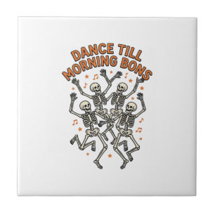 Dansend Skelet Shirt Vintage Grappig Bot Dans Kuns Tegeltje
