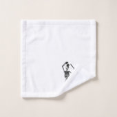 Dansend Skeleton Bad Handdoek (Wasdoekje)