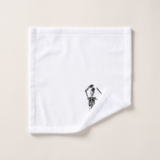 Dansend Skeleton Bad Handdoek (Wasdoekje)