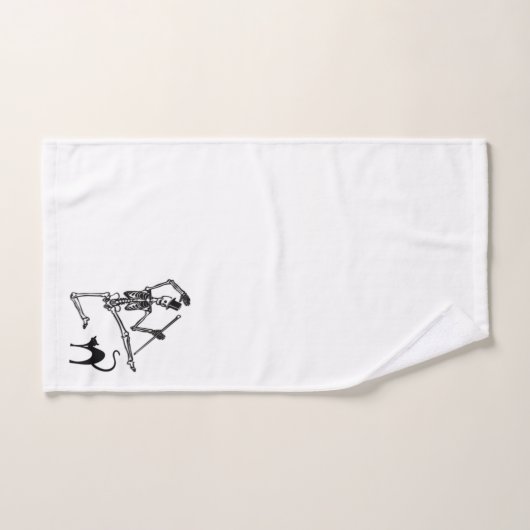 Dansend Skeleton Bad Handdoek (Handdoek)