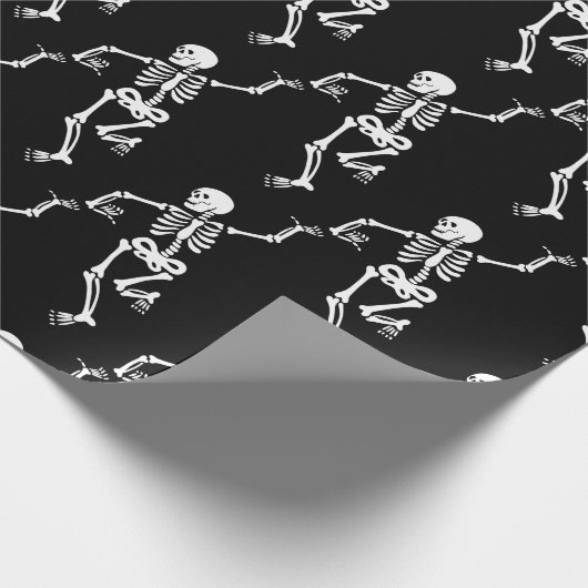 Dansend Skeleton Cadeaupapier (Hoek)