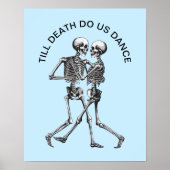 Dansend Skeleton Couple Poster (Voorkant)