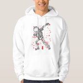 Dansend Skeleton Funny Halloween Hoodie (Voorkant)