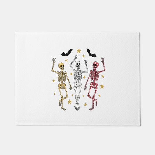 Dansend Skeleton Halloween Deurmat (Voorkant)