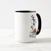 Dansend Skeleton Halloween Mok (Voorkant rechts)