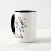 Dansend Skeleton Halloween Mok (Voorkant links)