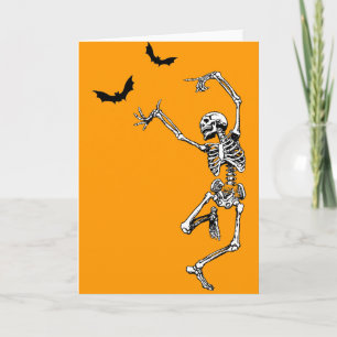 Dansend Skeleton Kaart