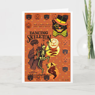 Dansend Skeleton Kaart