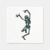 Dansend Skeleton Servetten (Voorkant)
