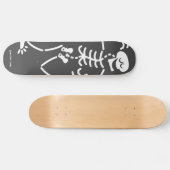 Dansend Skeleton Skateboard (Horizontaal)