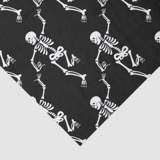 Dansend Skeleton Tissuepapier (Detail)