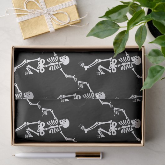 Dansend Skeleton Tissuepapier (Geschenk)