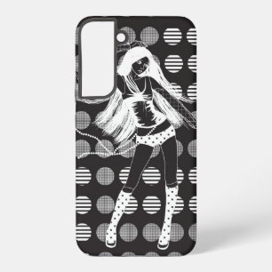 Dansend vriendin in het donker samsung galaxy hoesje