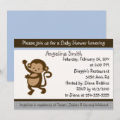 Dansende Aangifte Baby shower Kaart (Voorkant / Achterkant)