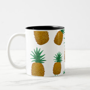 Dansende ananas tweekleurige koffiemok