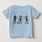 Dansende apen, 2e verjaardag, gepersonaliseerd (Achterkant)