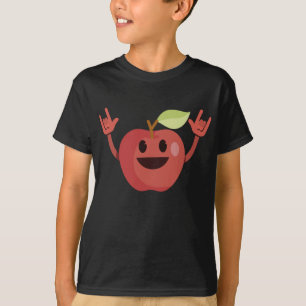 Dansende appel Grappig vegan gezond fruit dans lie T-shirt