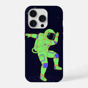 Dansende astronauten hoes iPhone 15 pro hoesje