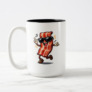 Dansende Bacon Tweekleurige Koffiemok