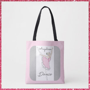dansende ballerina in roze Tutu Draagtas