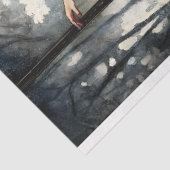 Dansende Ballerina Venster Licht  Decoupage Tissuepapier (Detail)