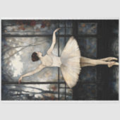 Dansende Ballerina Venster Licht  Decoupage Tissuepapier (Voorkant)