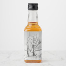 Dansende balletschoenen Monochrome Ballerina