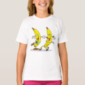 Dansende Bananen Meisjes T-shirt (Voorkant)