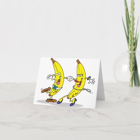 Dansende bananen Note Cards Kaart