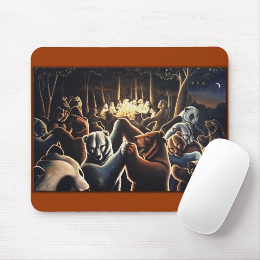 Dansende Beer Art Mousepad Wildlife Art Mousepad Muismat (Met muis)