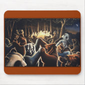 Dansende Beer Art Mousepad Wildlife Art Mousepad Muismat (Voorkant)