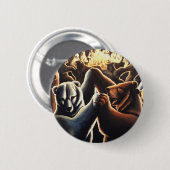Dansende Beer Buttonnen Pin Party Animal Button Gi (Voorkant /achterkant)