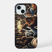 Dansende beren iPhone hoezen Feestbeer behuizing 15 Hoesje (Achterkant)