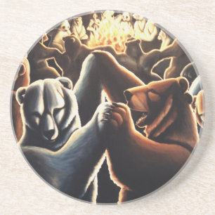 Dansende Beren Onderzetters Dieren Onderzetters Gi