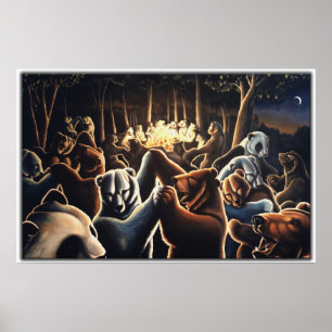 Dansende Beren Prints Beer KunstPosters