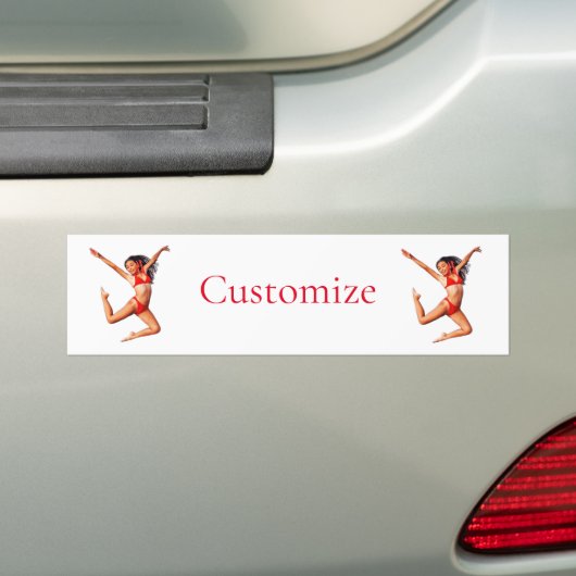 Dansende Bikini Model Thunder_Cove Bumpersticker (Op auto)