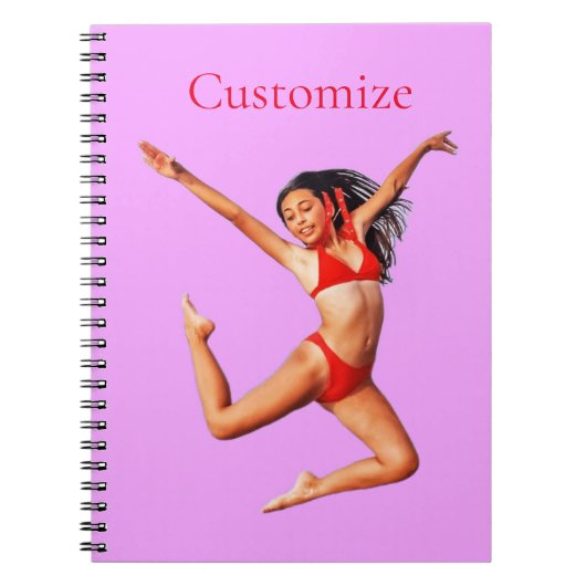 Dansende Bikini Model Thunder_Cove Notitieboek (Voorkant)