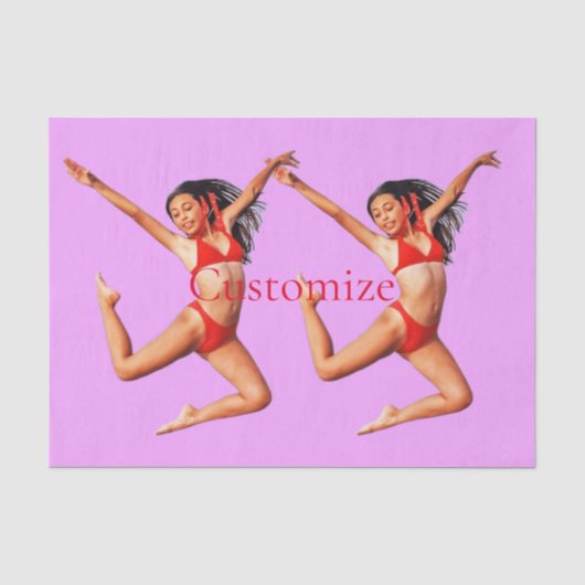 Dansende Bikini Model Thunder_Cove Tissuepapier (Voorkant)