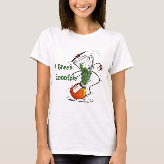 Dansende blender -I Green Smoothie T-shirt (Voorkant)