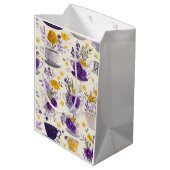 Dansende bloem medium cadeauzakje (Achterkant Gekanteld)