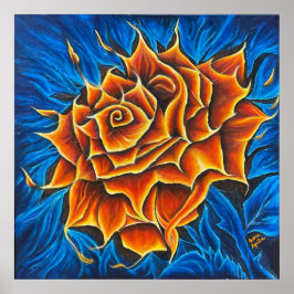 dansende bloem poster