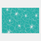 Dansende bloemen inpakpapier (Voorkant)