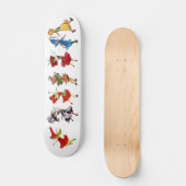 Dansende Bloemkinderen Skateboard (Voorkant)