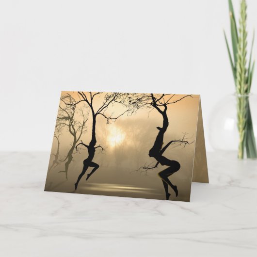 Dansende bomen kaart (Voorkant)